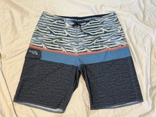 Salt Life SLX-QD Vapor Stretch Multi-Color Swim Trunks Board Shorts Mens 40