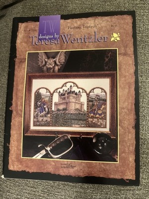 Teresa Wentzler FANTASY TRIPTYCH Cross Stitch Pattern Leaflet 1996