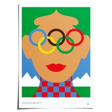 Milano Cortina 2026 Olympic Winter Games Poster by Olimpia Zagnoli (50x70cm)