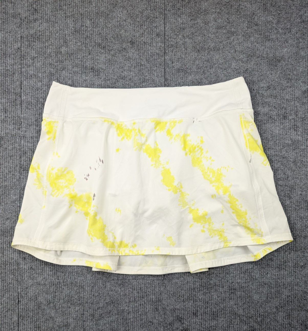 Lululemon Pace Rival Skirt Womens 8 Tall Electric Lemon Skort Athleisure Tennis