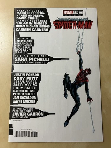 Miles Morales Spider-Man #25 Amazing Skyline Homage Variant Marvel Comic 2021