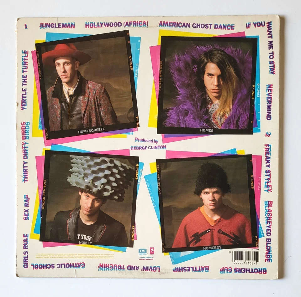 RED HOT CHILI PEPPERS~ Freaky Styley Vinyl ST-17168, 1985 1st Press VG+/VG+ Cond - Image 3 of 4