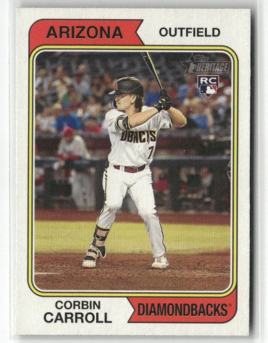 2023 Topps Heritage #209 Corbin Carroll Arizona Diamondbacks RC