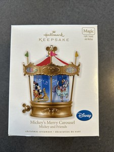 Disney Mickey's Merry Carousel Mickey & Friends Hallmark Keepsake Ornament XMAS