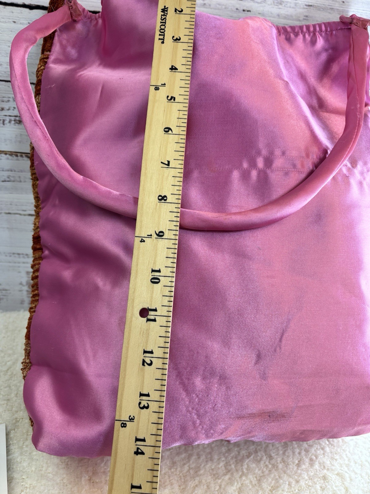 Bijoux Terner Home Bag Patchwork Saniel Pink Brow… - image 7