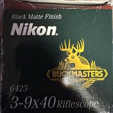 Nikon Buckmasters Rifle Scope 3-9x40 Matte Black