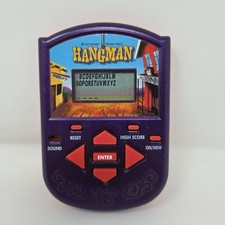 Vintage Hangman Electronic Handheld Game - Milton Bradley 1995 - Tested Works