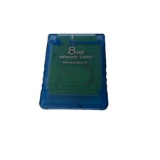 Official OEM Sony Playstation 2 PS2 8MB Magicgate Memory Card SCPH-10020 Blue