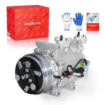 PHOBOOS A/C Compressor with Clutch Compatible with Honda Fit 2009-2013 L4 1.5...