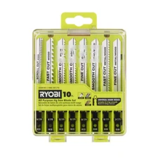 NEW 10-PCS All-Purpose Jig Saw Blade Set Versatile for Wood Plastic & Metal
