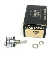 Clarostat 250 Potentiometer 381NS NOS