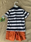 NWT 24M New 4 Pc Lot Toddler Boy Shirt Tee Shorts Blue White Orange — photo 3