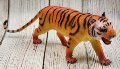 10'' TIGER Toy Figurine for Pretend Play Zoo Animal