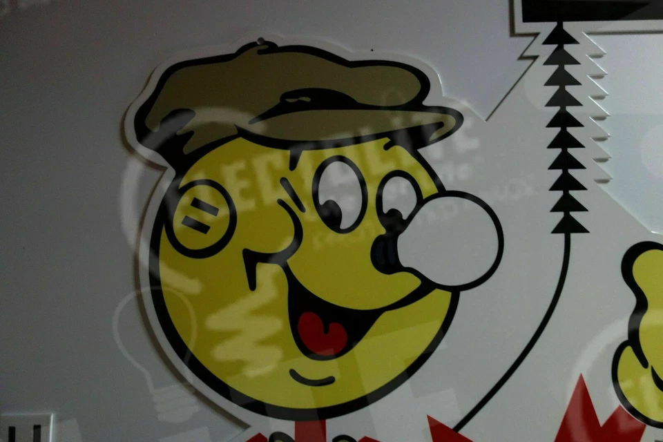 Reddy Kilowatt Bombilla Eléctrica Letrero "LINEMAN". ¡ELECTRICISTA! ENORME 36" Foto 2 de 4