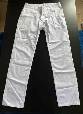 A. Salvarini Herren Jeans Hose Weiß Gr. 32/32 Neu