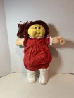 VTG 1983 Coleco Cabbage Patch Kids Doll Auburn Ponytail Girl Dark Brown Hair