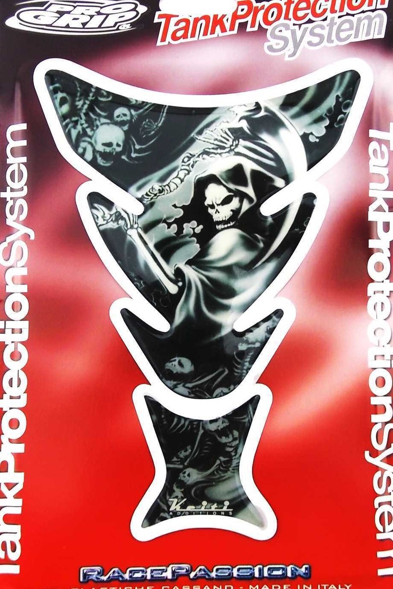 GRIM REAPER PRO GRIP MOTORCYCLE TANK PAD STICKER PROTECTOR | eBay