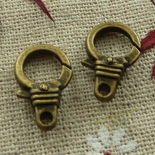 Envío Gratis 60 piezas Antiguo Bronce Bonito Cierres de Langosta 19x12mm L-1332 - Imagen 3 de 4