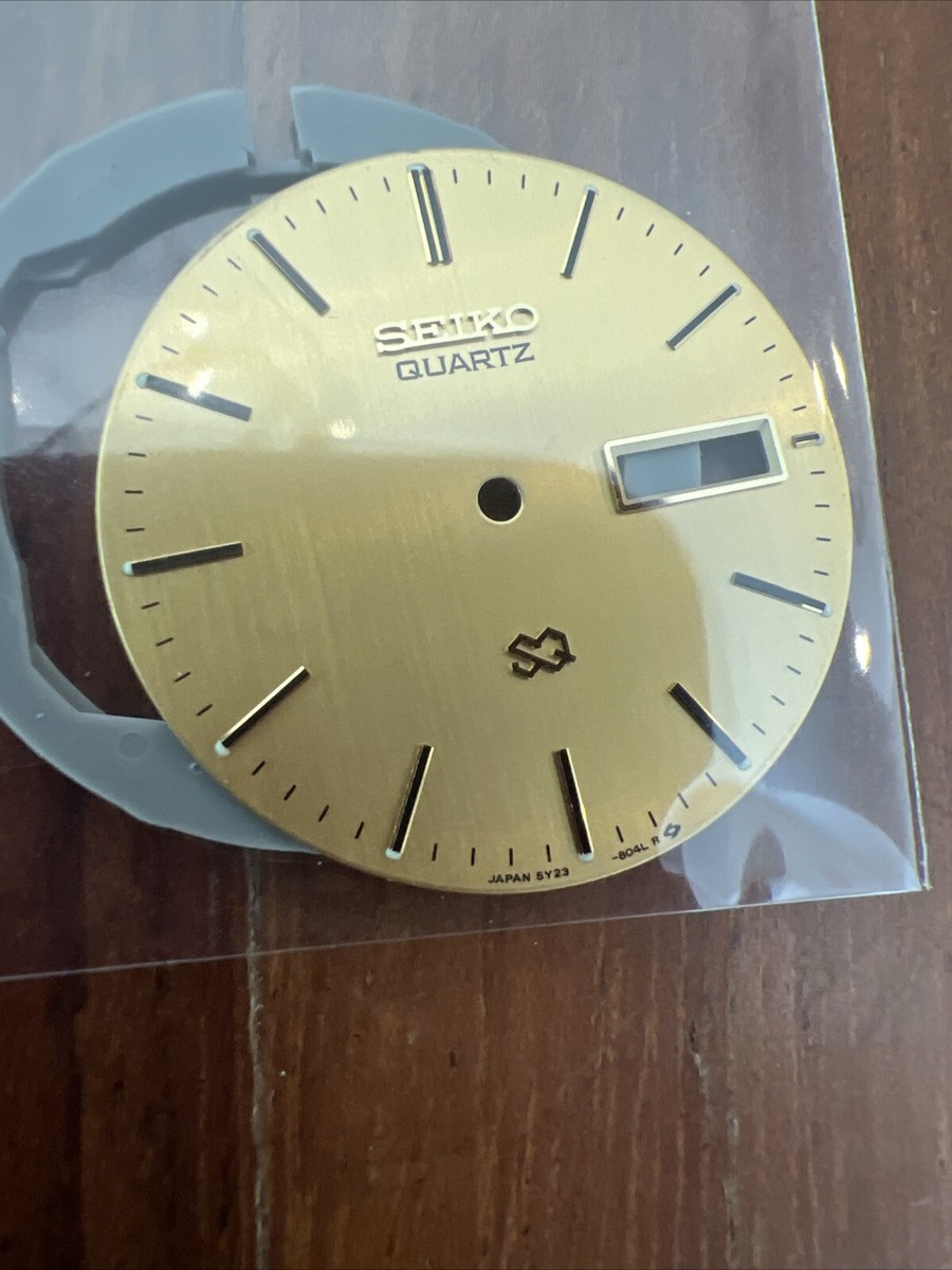 VTG Seiko Men's Watch Dial Gold markers & window 5y23with VTG Seiko Men's Watch Dial Gold markers & window 5y23with