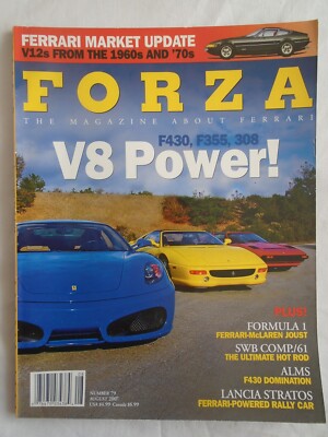 Forza Aug 2007 No 79 Ferrari F430, F355 & 308, 250 SWB Comp/61