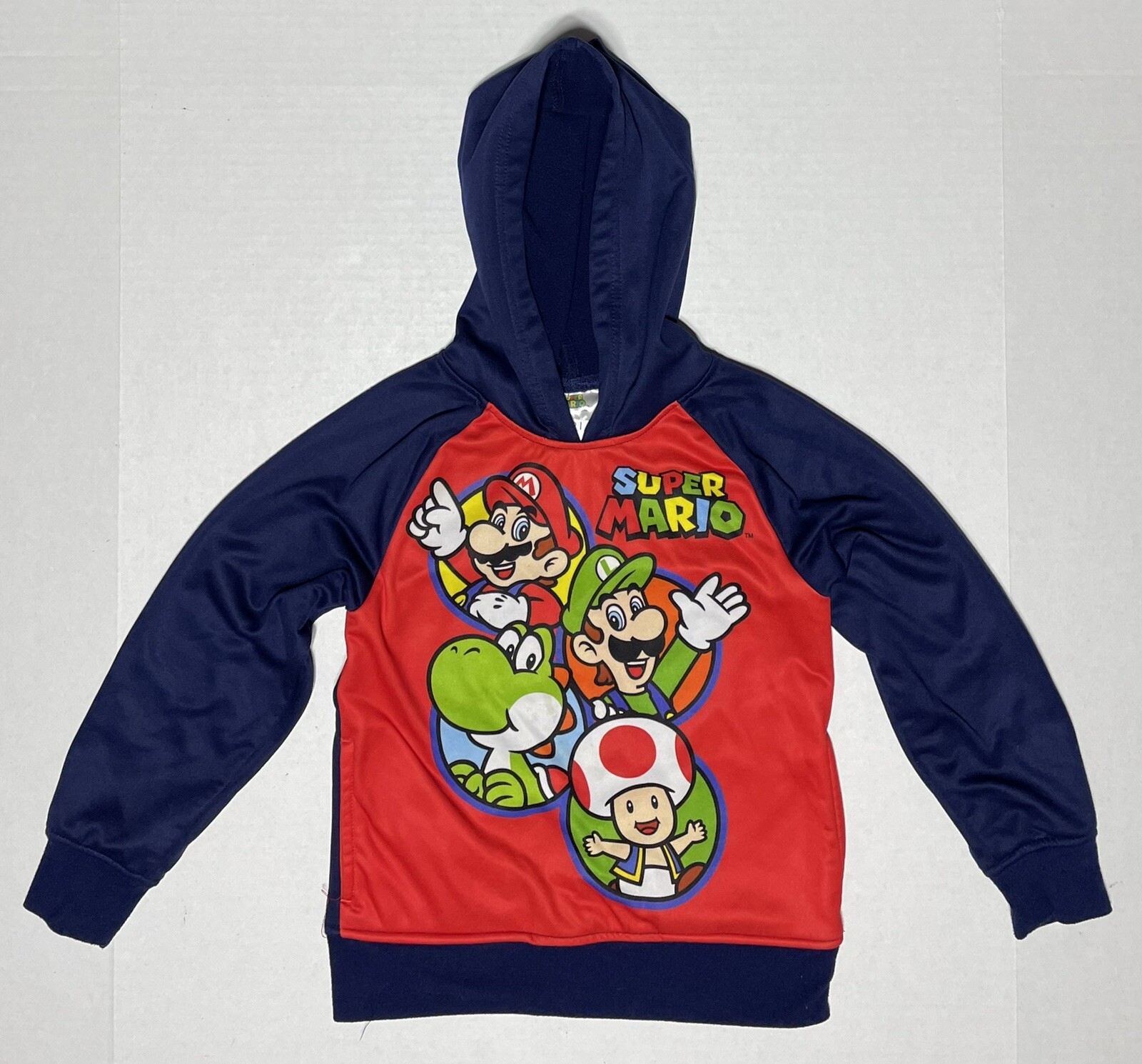 Super Mario Bros Childrens Hoodie sz XS 