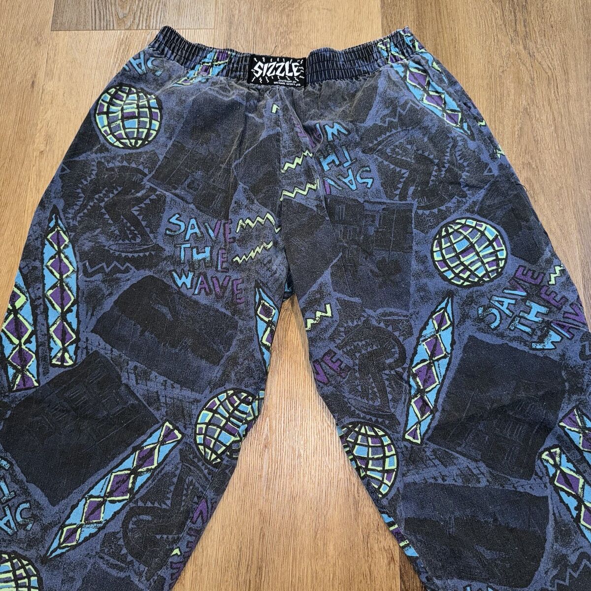 Vintage Sizzle Pants Mens Medium Muscle Gym Baggy parachute Vintage Sizzle Pants Mens Medium Muscle Gym Baggy parachute