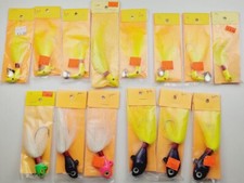14 units - Bucktail Jigs Lure Assortment Saltwater Striper Fluke Lures Lot