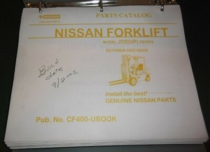 Nissan forklift parts catalog
