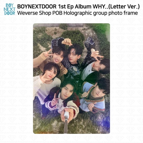 BOYNEXTDOOR 1st Ep Album WHY.. Weverse Shop POB Photocard Holder Sticker KPOP - Picture 2 of 44