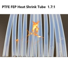 4:1 Ultra-Thin Transparent PTFE FEP Heat Shrink Tube 2mm-10mm Diameter One Meter