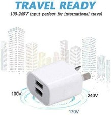 Universal Travel 5V 2A Dual USB AC Wall Home Charger Power Adapter AU Plug Phone