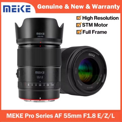 MEIKE 55mm F1.8 Pro Full Frame Auto Focus Lens for Fujifilm Sony Nikon L-Mount 