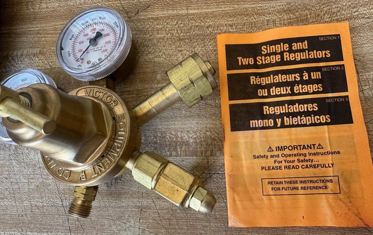 Victor SR252D-350 Compressed Gas Pressure Regulator Hydrogen