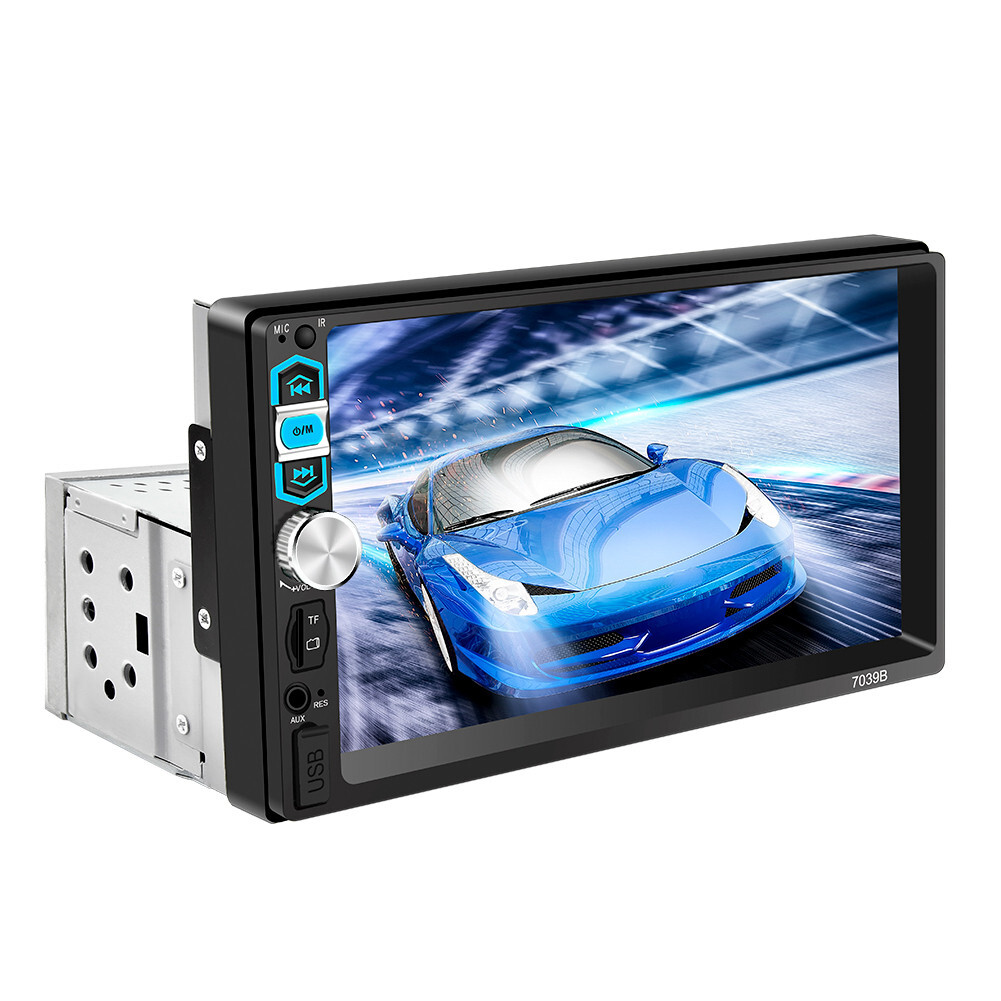 7in 1DIN Touchscreen Car Stereo with BT FM SWC Mirror Link Carplay Support