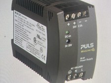 PULS DC Power Supply: 100 to 240 V AC, Single, 24 to 28V DC, 60W, 2.5, DIN Rail