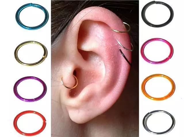 Stud and hoop store cartilage piercing