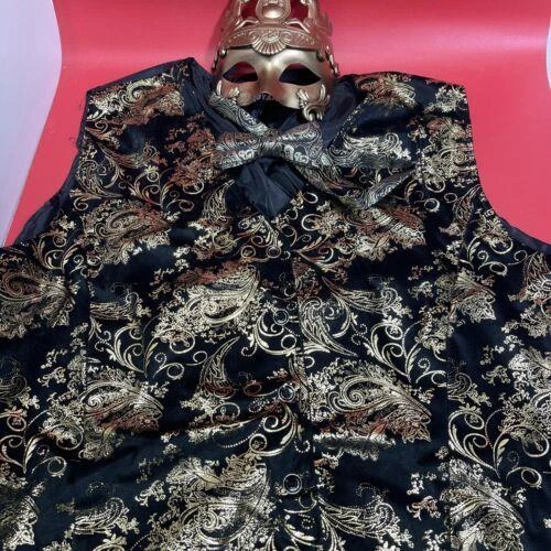 Máscara de resina Bauta y ropa 2 piezas hombre/mujer, mascarada - Imagen 2 de 12