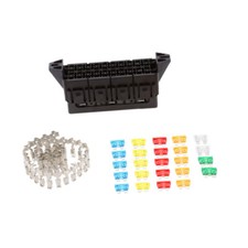 8Way Car Relay Socket Holder 20 Slots Blade Fuse Holder Box Block Panel Board