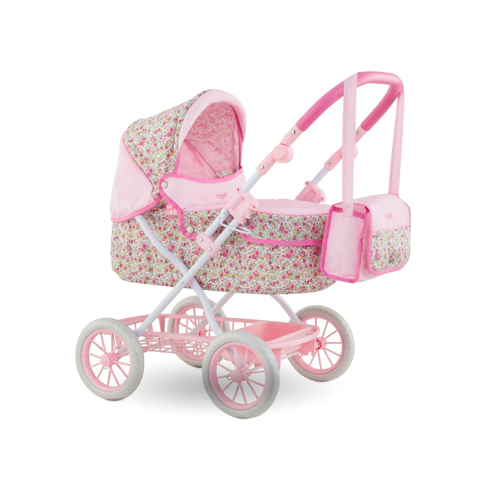 Corolle Mon Grand Poupon Carriage Stroller - Adjustable Handle, Folding Desig...