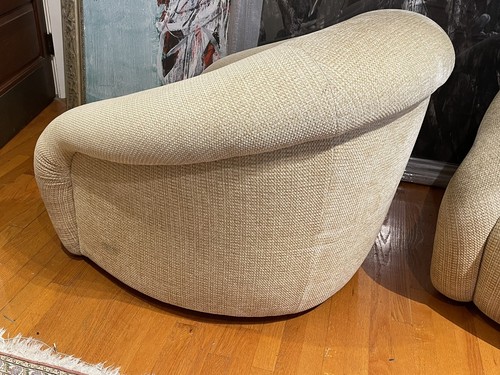 Vintage Contemporary Club Chairs By Robert Scott - Picture 6 of 9