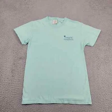 Simply Southern Shirt Womens Small Green Preppy Classy Happy Colorful Palm Logo