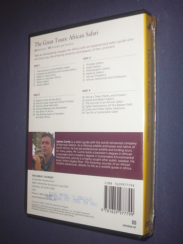 Teaching Co Great Courses DVDs : THE GREAT TOURS African Safari new - Picture 2 of 2