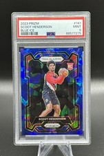2023 Prizm #141 SCOOT HENDERSON Rookie (RC) Blue Cracked Ice Prizm /125 🔥 PSA 9