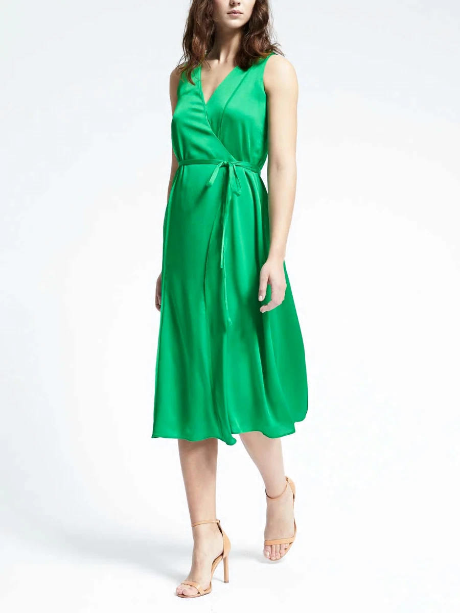 banana republic green dress