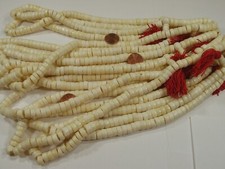 10 5x10mm Water Buffalo Bone Mala Strands India Handmade Beads Bulk BV-03B 