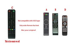Remote Control For Axess Smart LED LCD HDTV TV