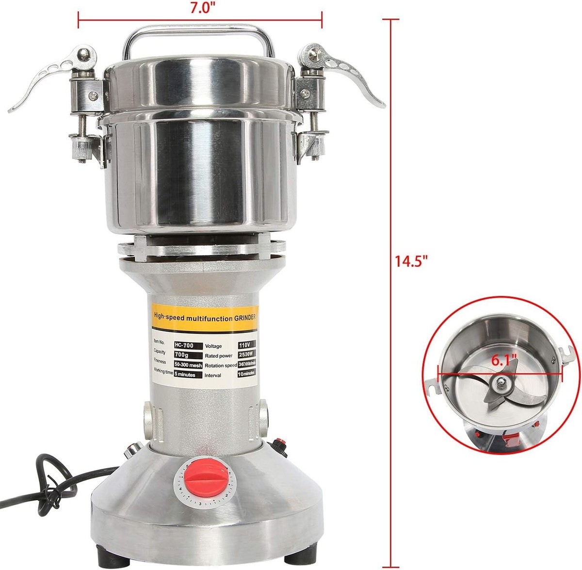 Grain Mill 製粉機 Magic Mill アメリカ製 Amazon.com: INSELY 1000g Grain Mill Grinder High Speed Food