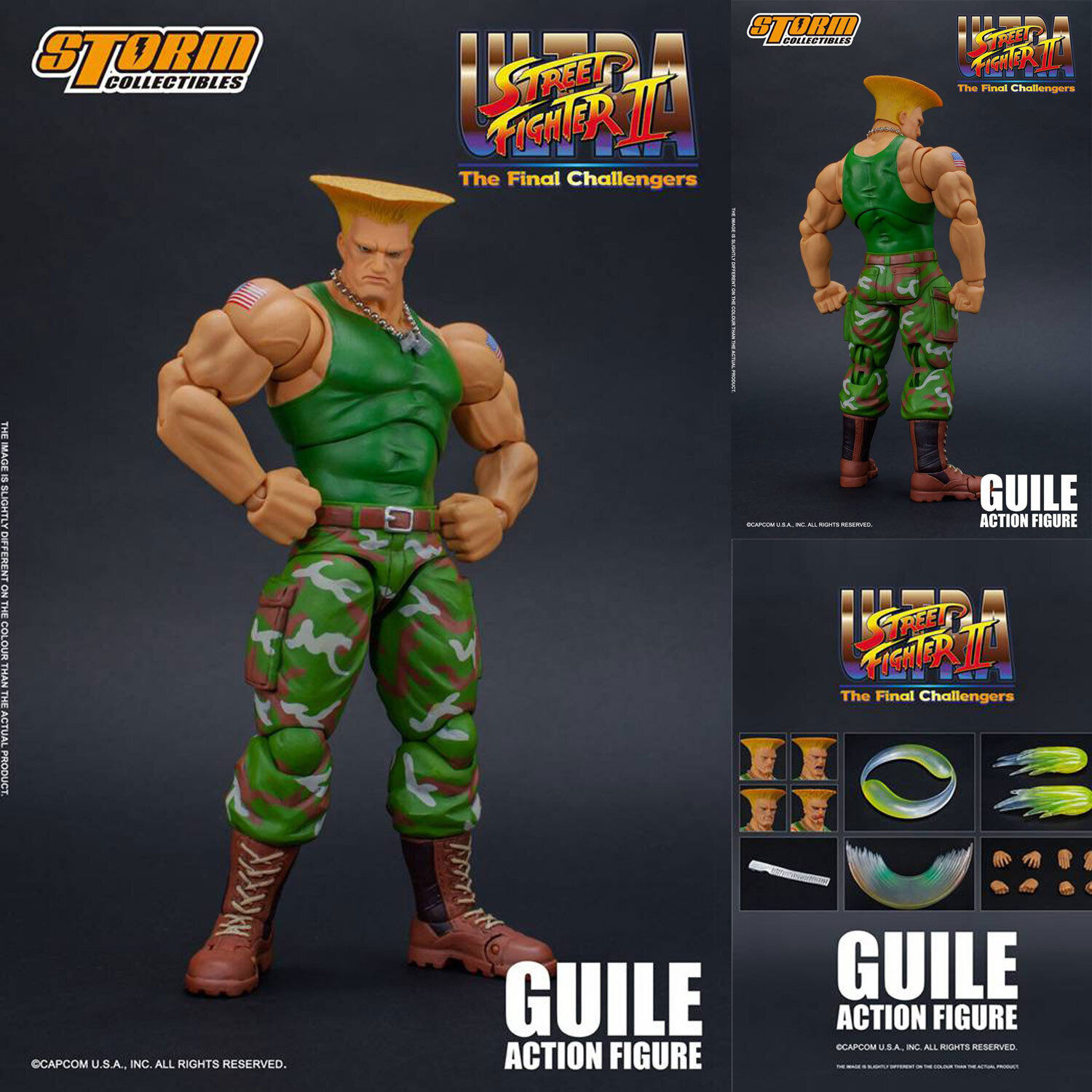 Boneco Guile Street Fighter 30 Cm Original