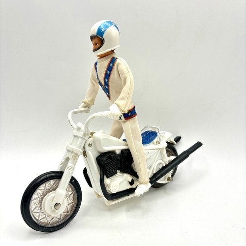 Vintage 1972 Evel Knievel Action Figure Doll Ideal Toys & Evil Stunt