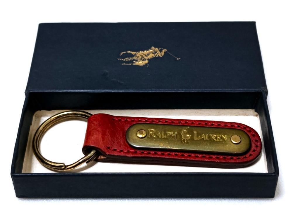 【POLO RALPH LAUREN キーリング<箱付き> Ralph Lauren logo leather key ring with box 38386 | eBay